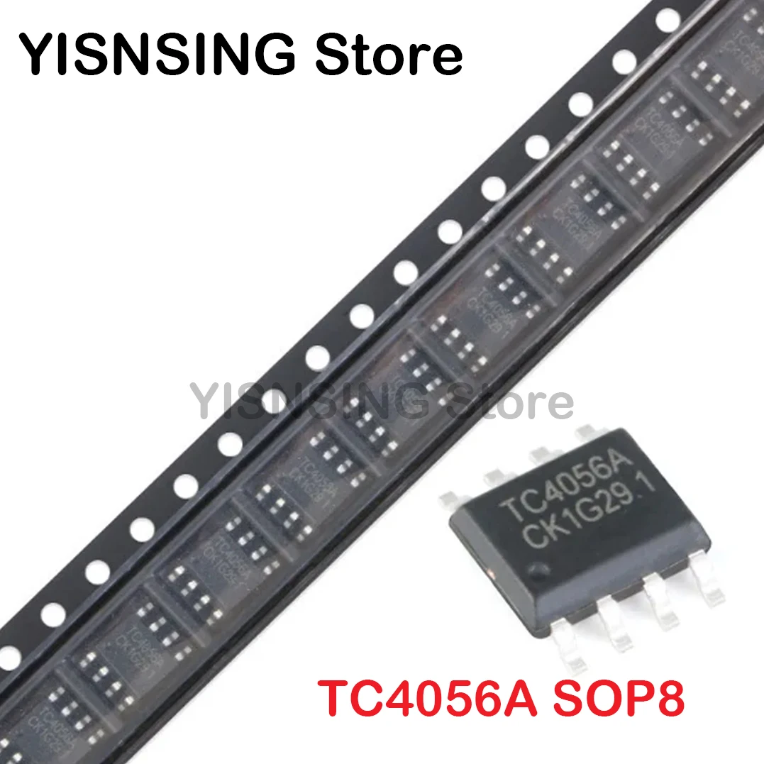 5/10pcs TC4056A ESOP-8 TC4056 4056 4056A SOP8 1A Linear Lithium Battery Charging Charger IC Compatible with TP4056 Original Chip