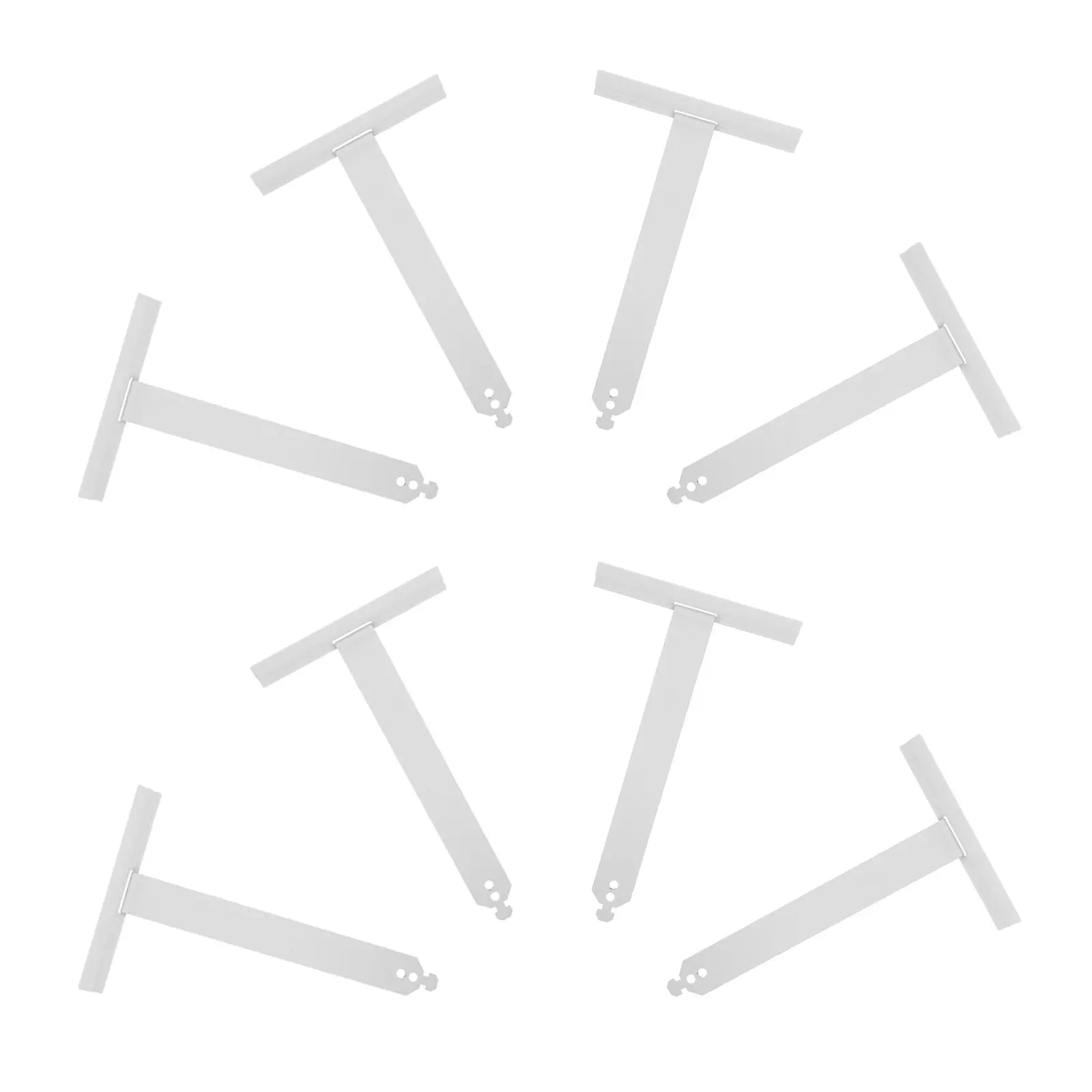 8Pcs Roller Shutter Spring Hanger Stainless Steel White Coated Slat Connector Replacement Window Security Shutter Repair Kit