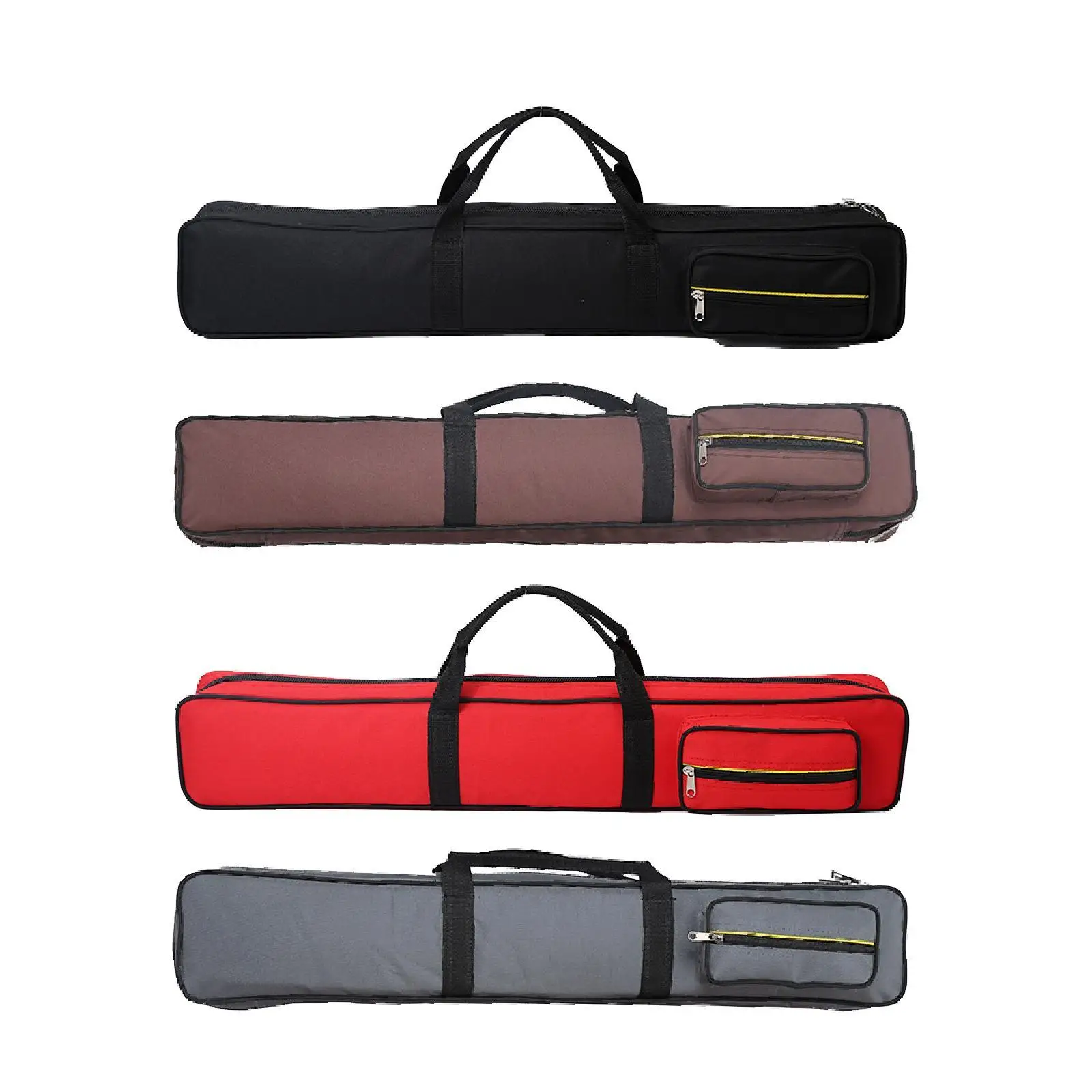 Billiard Cue Case Oxford Cloth 1/2 Snooker Pool Cue Bag Easy to Carry Anti Scratch Billiards Accessories Pool Cue Storage Pouch