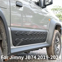 2PCS For Jimny JB74 Body Exterior Side Anti-scratch Trim Door Protection Plate 2019 2020 2021 2022 2023 2024 Side Bodykit Tuning