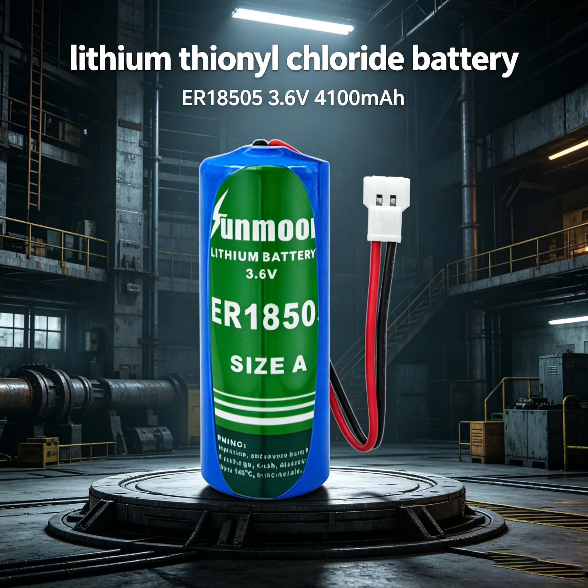 Sunmoon ER18505 disposable lithium thionyl chloride battery 3.6V robot server intelligent water meter and meter