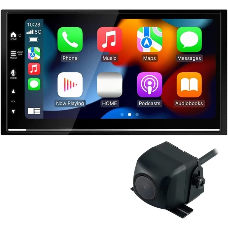 6.8-Inch Capacitive Touch Screen, Car Stereo, CarPlay and Android Auto, Bluetooth, AM/FM Radio, MP3 Player, USB Port