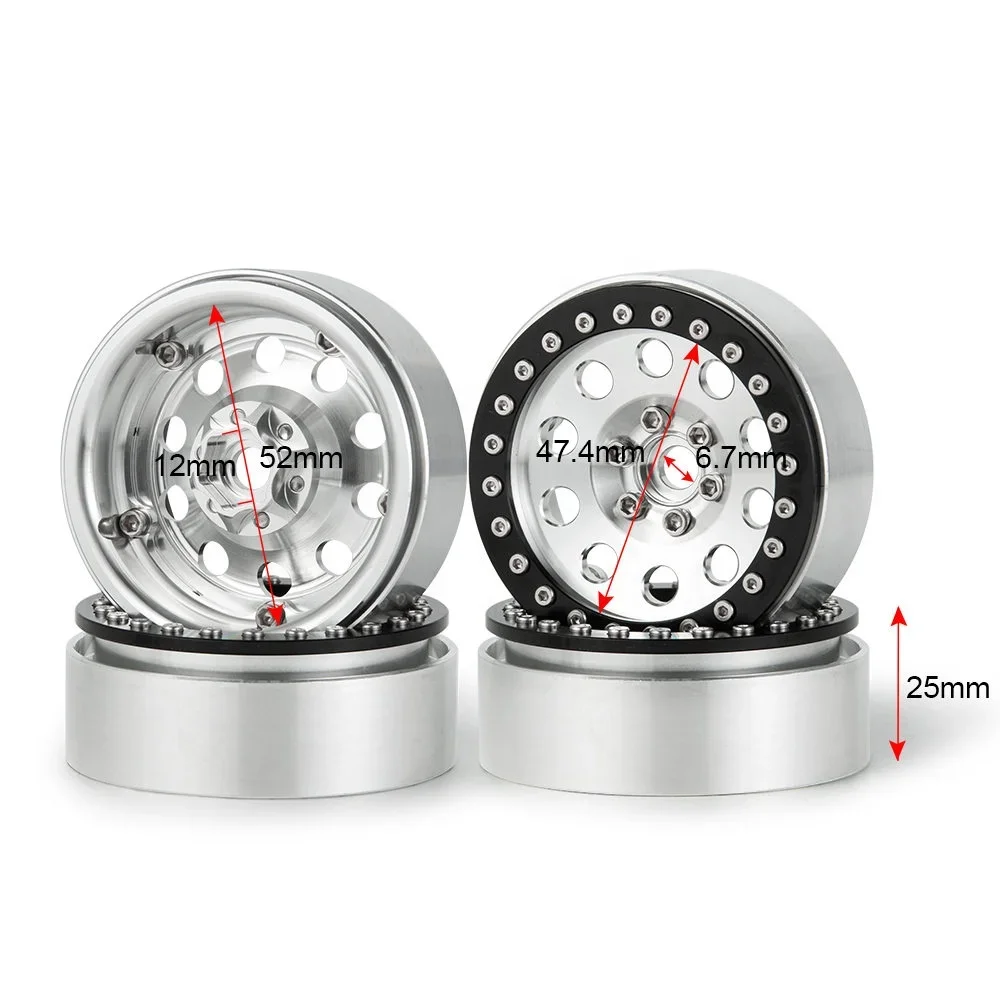 

Усиленные колесные диски из алюминиевого сплава 2,2 с замком для Wraith Trx4 1/10, радиоуправляемый рок-гусеничный автомобиль, обновленная часть, аксессуары