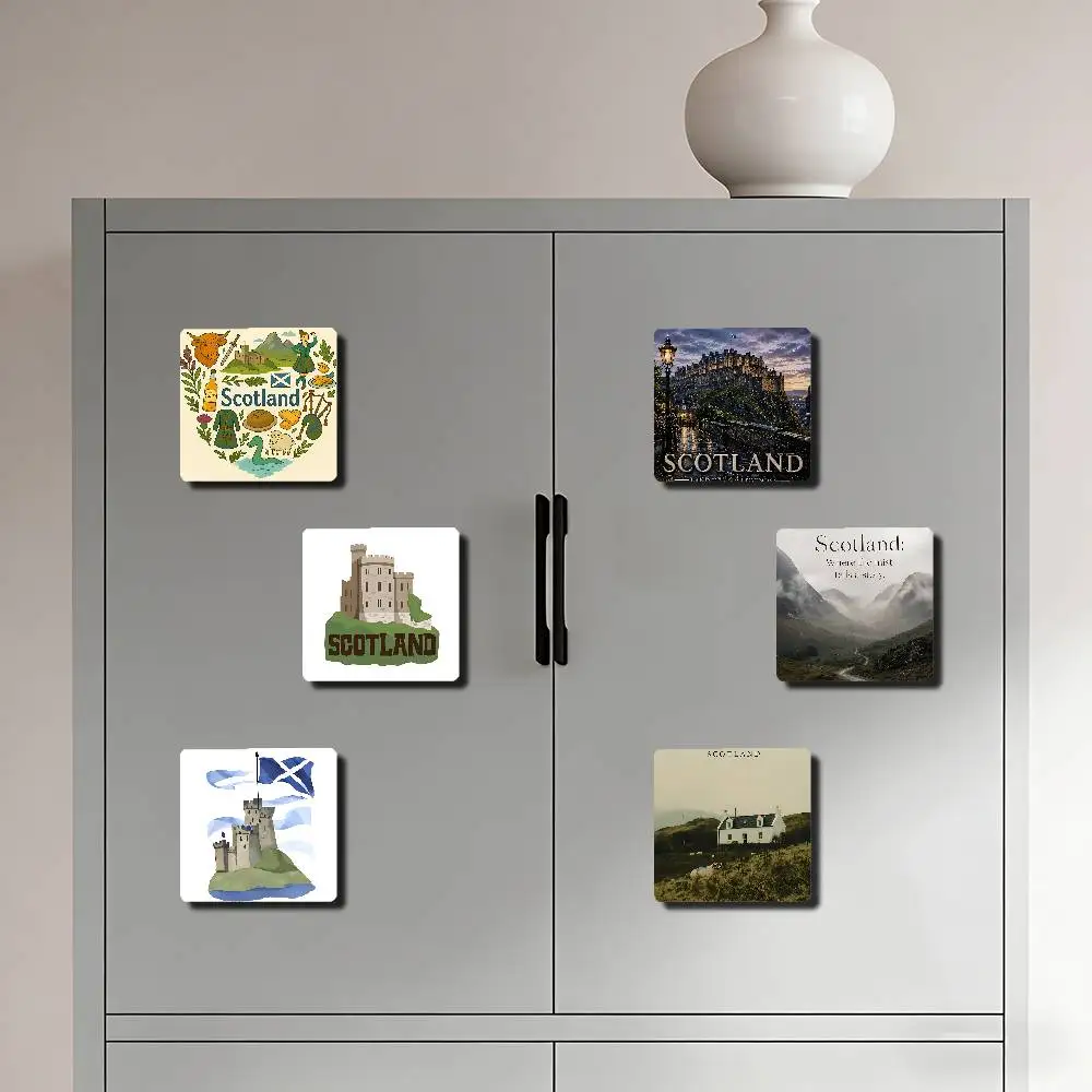 SCOTLAND Aesthetic Refrigerator Magnets For Dishwasher/ Refrigerator/ Freezer, Whimsical Kitchen Decor
