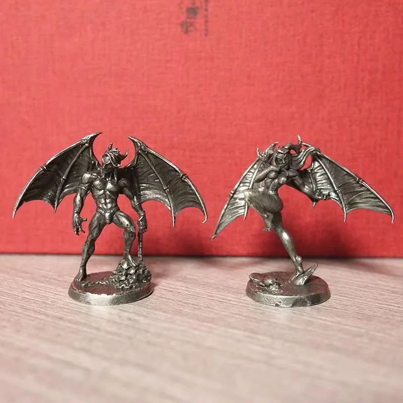 

Abyss Demon Fighting Soldiers Man Woman Model Figurines Miniatures Desktop Toy Ornaments Vintage Decorations Crafts Accessories