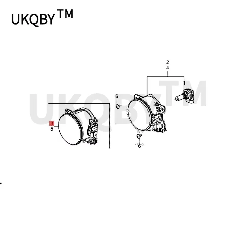 المصد الأمامي للسيارة مجموعة مصابيح الضباب 2020Hon daC IVIC FC1 FC7 LED مصباح الضباب المنور مكافحة الضباب مصباح النهار تشغيل ضوء #2