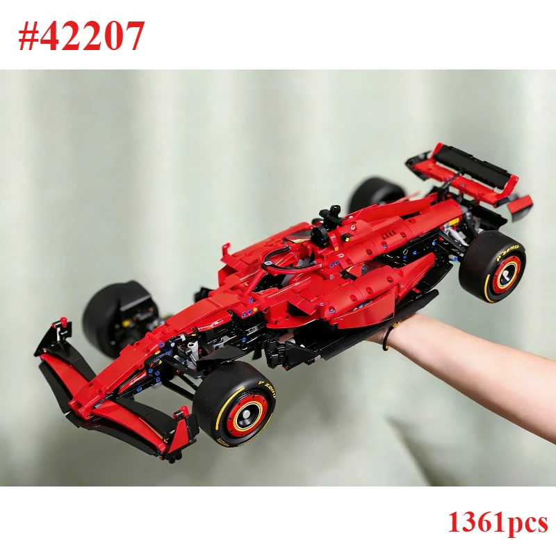 

Гоночный автомобиль 42207: Механический конструктор из строительных блоков, сборная модель для взрослых и детей, подарок, коллекционный декор, 1361 деталь