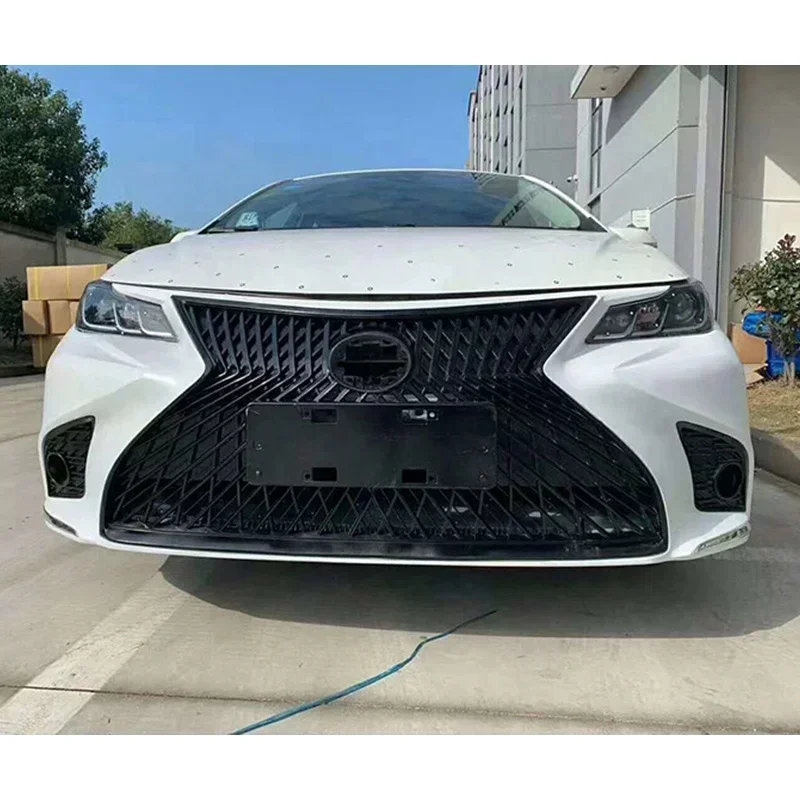 Car body kit for toyota corolla 2019 2020 2021 2022 year facelift to Lexus model with front bumpers grilles rear bumpers