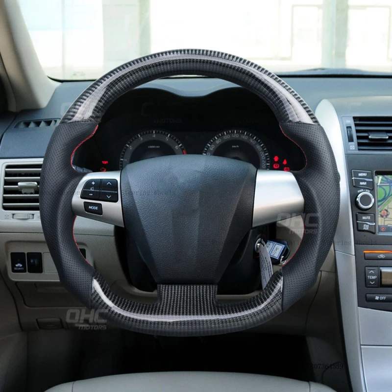 Suitable for 09-13 Toyota Corolla Camry RAV4 carbon fiber steering wheel modification