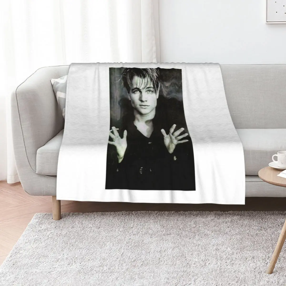 

Young Leo DiCaprio Throw Blanket Giant Sofa Plaid Sofa Quilt blankets and throws Blankets