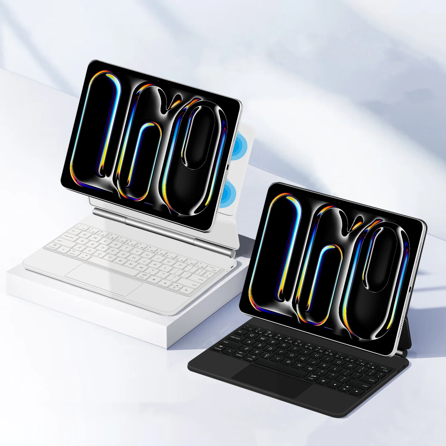 

Magnetic Magic Keyboard Case For iPad Pro 11 13 Inch M5 2025 iPad Pro M5 M4 11" 13" Smart Multi-Touch Trackpad Keyboard