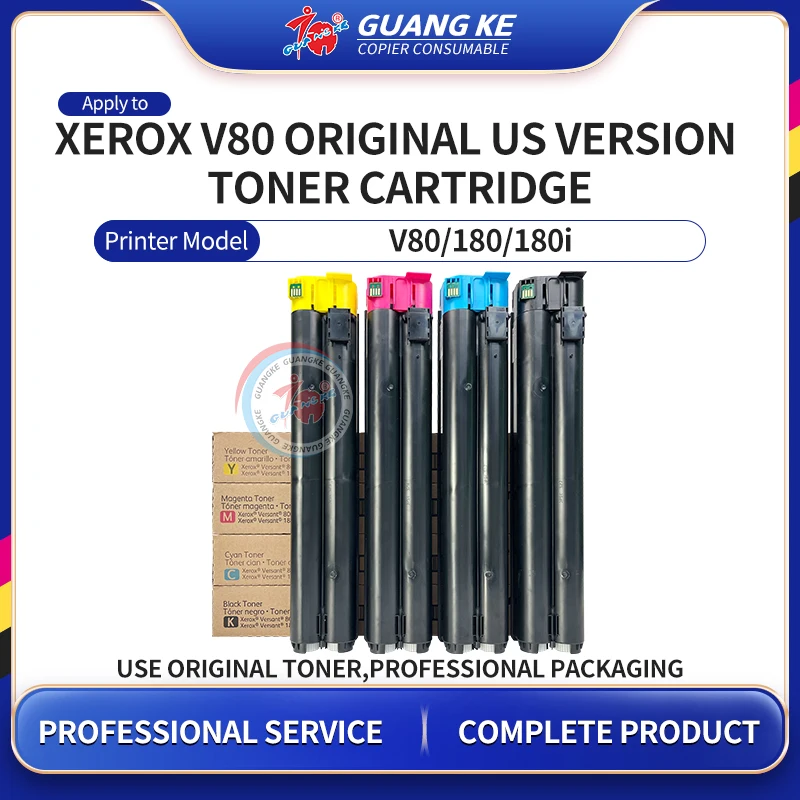 006R01646 006R01647 006R01648 006R01649 Original US Version Toner Cartridge For Xerox Versant 80 180 V80 V180