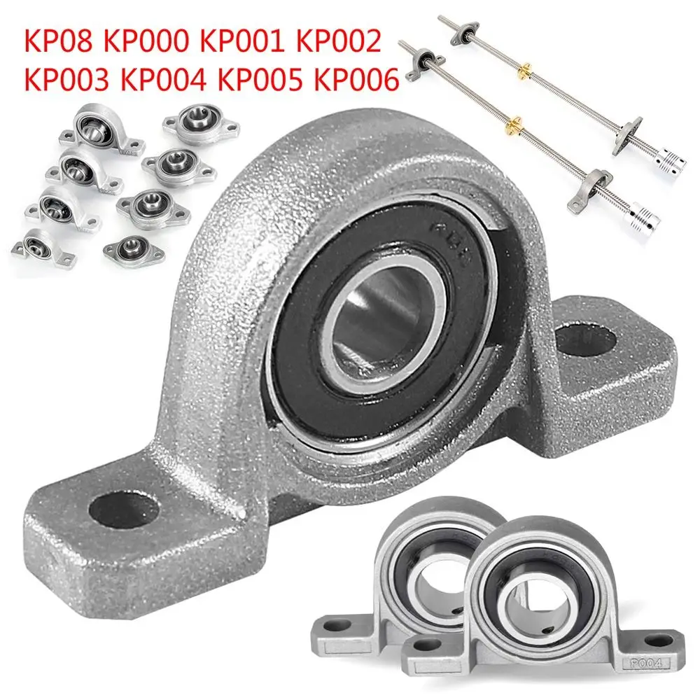 Durável 8mm 10mm 12mm 15mm montado bloco habitação kp000 kp001 kp002 travesseiro bloco rolamento impulso liga zinco