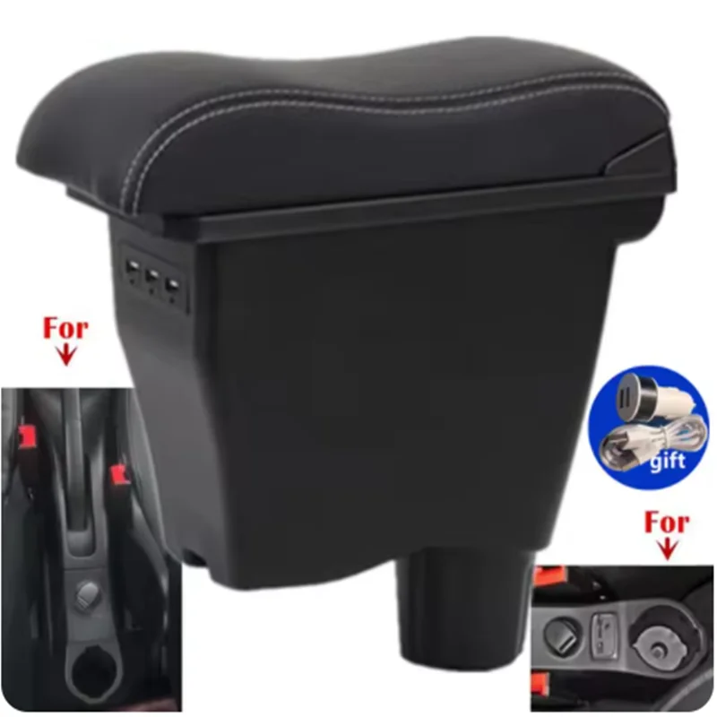 Für Smart Fortwo Armlehnenbox für Mercedes New Smart 453 Fortwo Forfour Auto-Armlehnenbox Spezielle Nachrüst-Aufbewahrungsbox 2015–2019