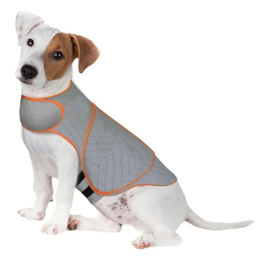 Dogs Coat Elastic Dog Anxiety Jacket Reflective Skin-Friendly Dog Calming Shirt Soft Adjustable Dog Rainy Vest Travel