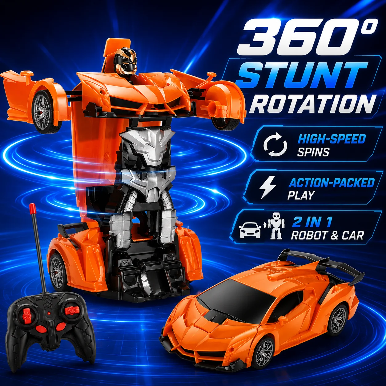 Auto Transform RC Racing Car R – Kids Xbox Toys recenzja i cena