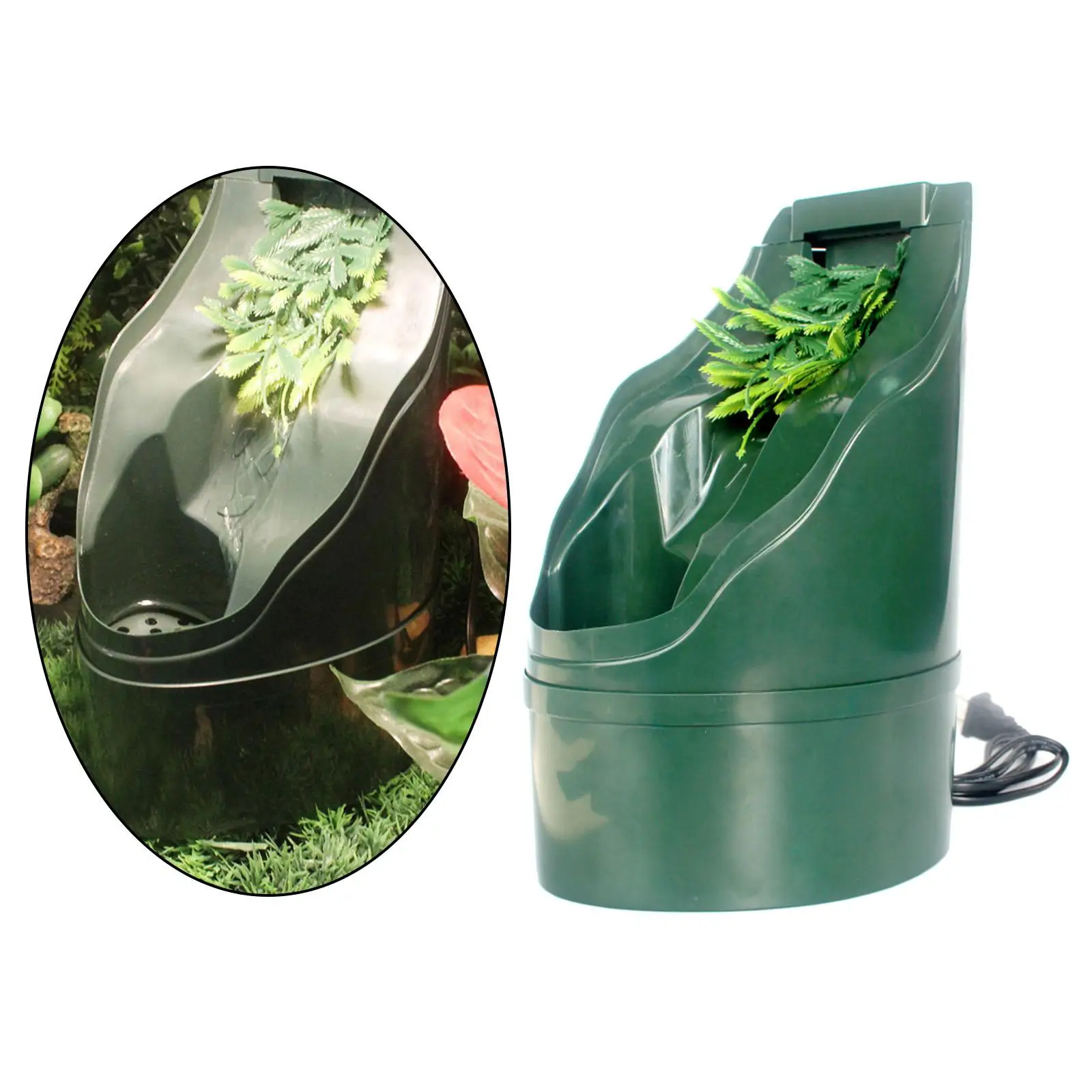 Automatic Reptile Drinking Fountain Water Bowl Dripper Feeder with Suction Cup for Chameleon Snake Lizard Tank