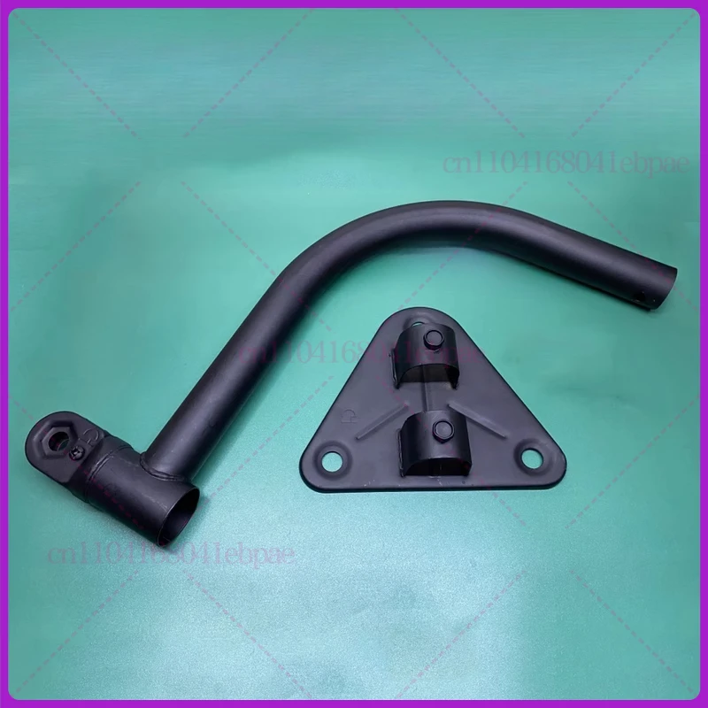 Horn fan straight rod vertical rod pendant wall-mounted fan curved rod triangle bracket base accessories