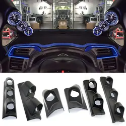 Black 52mm 60mm Universal 1 2 3 Hole Left/Right Hand Auto Dual Holes A-Pillar Holes Gauge Holder Pod Modified Instrument