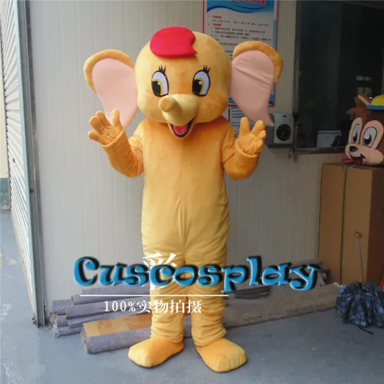 

Professional New Elephant Mascot Costume Cartoon Suit Outfit Apparels Animal Cosplay Costumes Halloween Xmas Fancy Party Dress
