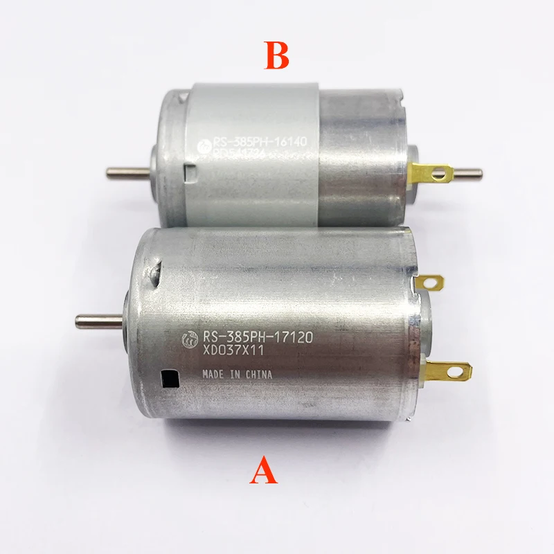 Japan Dual Shaft MABUCHI RS-385PH-17120/16140 Mini Motor Engine DC 12V 15V 18V 20V 24V 30V High Speed 11200RPM High Torque Motor