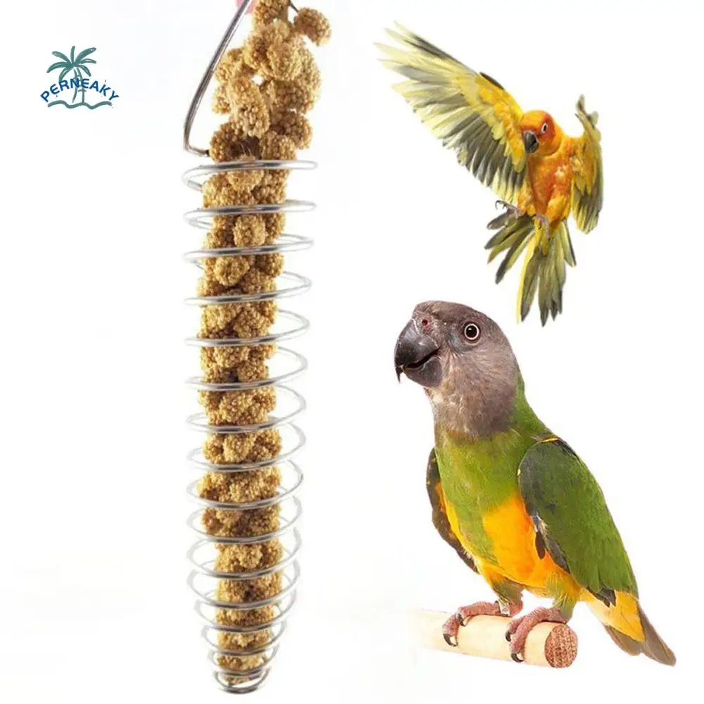 

Chew Teething Rice For Parrot Conure Macaw Fruit Vegetable Corn Pet Toy Bird Feeder Feeding Tool Foraging Device