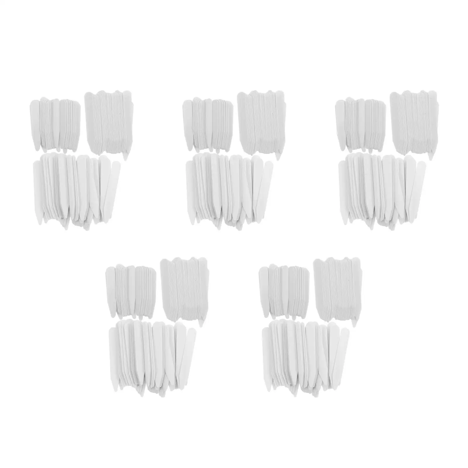 5 قطع من الياقات المكونة من 5 قطع للقمصان الصغيرة للاستخدام طوال اليوم يدعم حامل رفيع باللون الأبيض