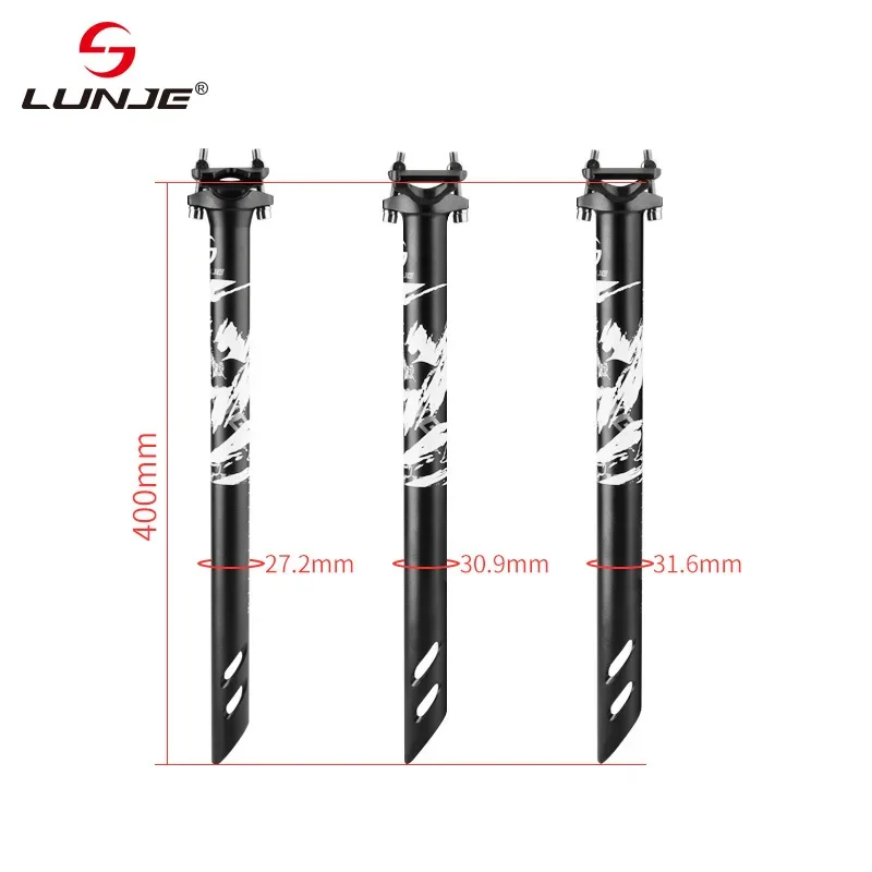 MTB Bike Seat Post Mountain Road Bicycle Seatpost Ultralight Aluminum Alloy  Seat Tube 27.2/30.9/31.6mm*400mm Cycling Parts