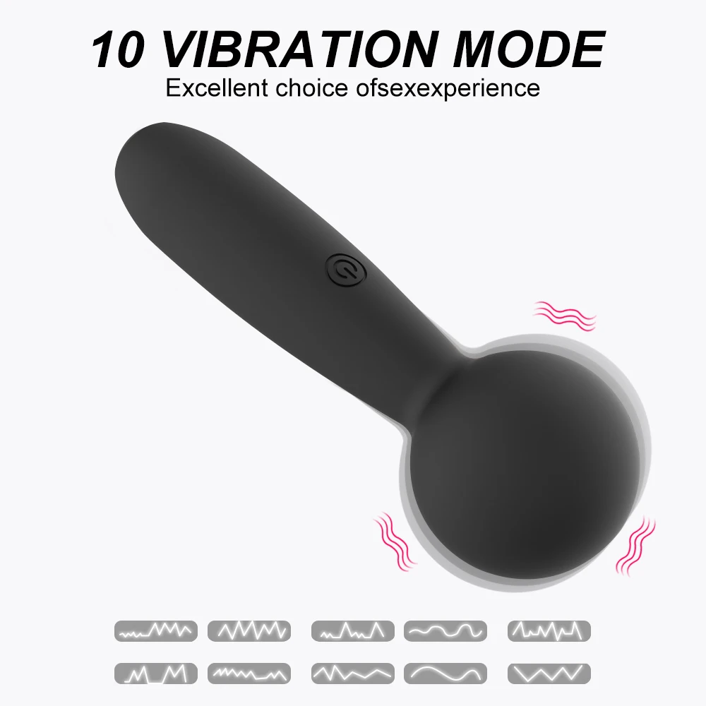 Mini Electric Massage Stick Multi Speed Vibration AV Magic Wand Vibrator G Spot Orgasm Dildo Clit Stimulation Sex Toys for Women - view 2