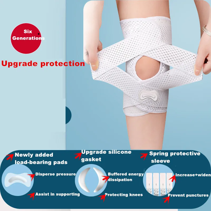 1PC กีฬา Kneepad แรงดันยืดหยุ่นเข่า Pads โรคข้ออักเสบข้อต่อ Protector Patella Medial สนับสนุนฟิตเนสกีฬาเข่า Pads เกียร์