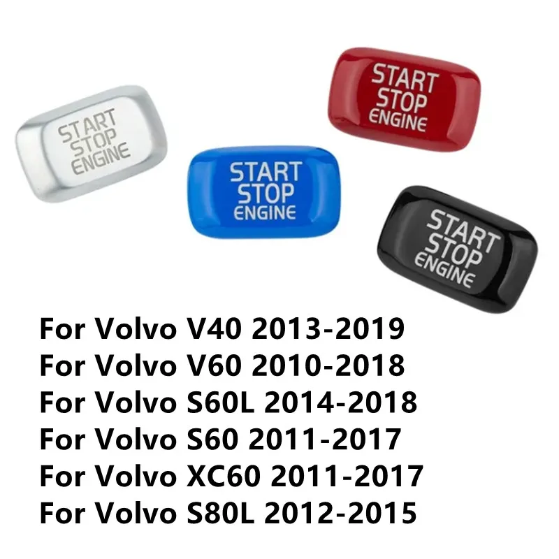 ABS Replace Cover Stop Start Engine Button Switches Trim Fit For Volvo V40 V60 S60 XC60 S80 V50 V70 XC70 Auto Accessories