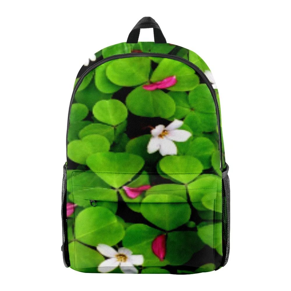 

Popular Creative Funny Lucky clover Bookbag Notebook Backpacks 3D Print Oxford Waterproof Boys/Girls Casual Travel Backpacks