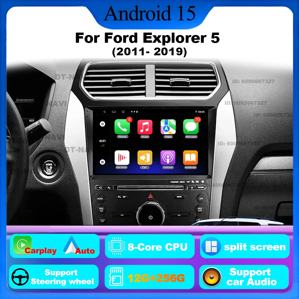 

Android 15 Carplay 4G For Ford Explorer 5 2011 - 2019 Car Radio Multimedia Video Player Navigation stereo GPS No 2din 2 din dvd