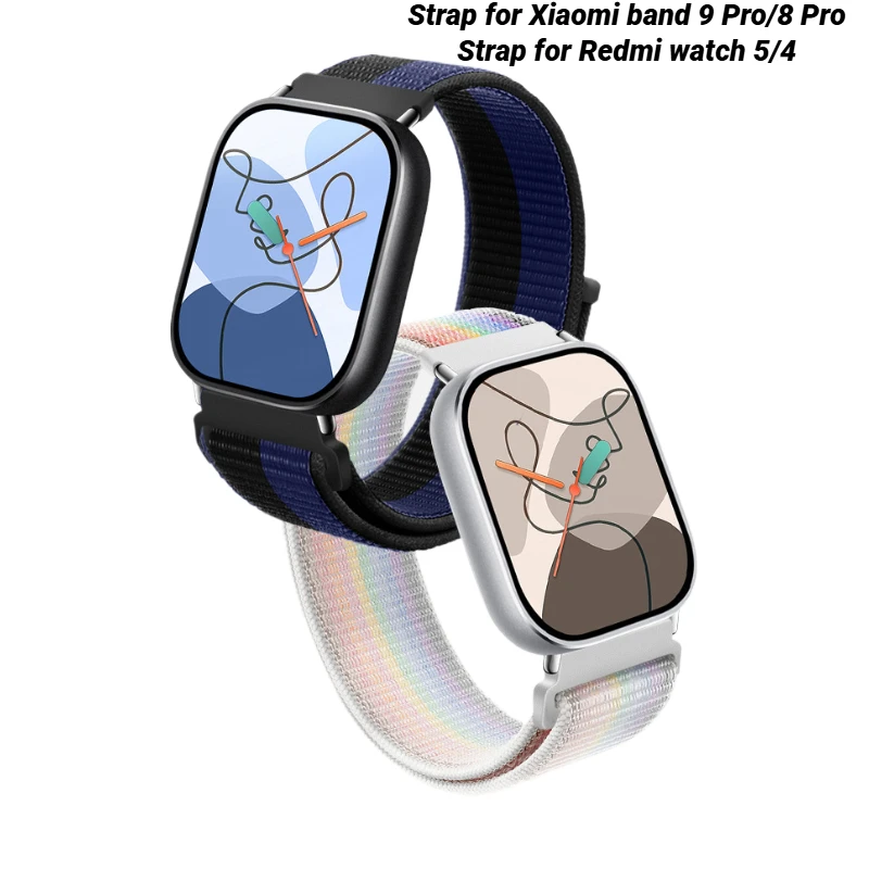 

Nylon Strap for Xiaomi band 9 Pro Sport Watchband for Redmi watch 5/4 Woman Man Correa Bracelet Smart Watch Accessories