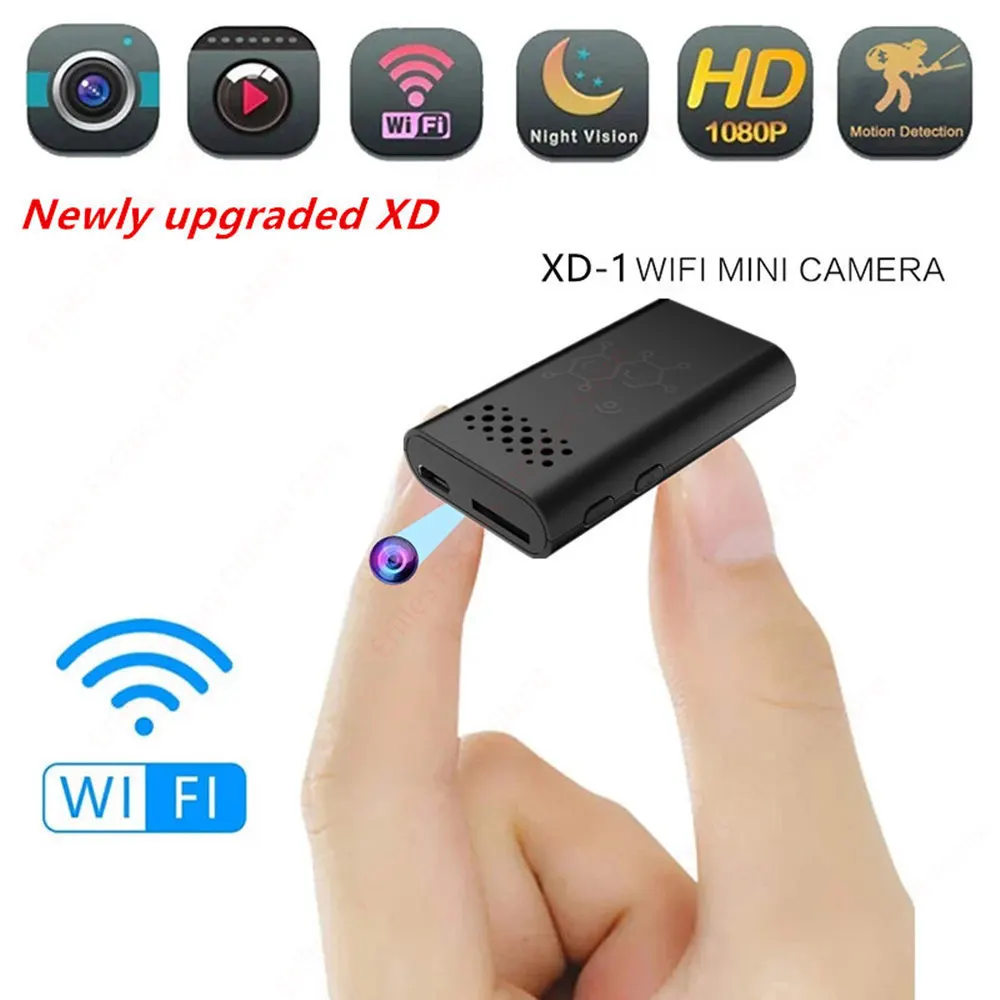 Subminiature Camera 1080P HD Smart Home Security Protection Mini Cam Wifi IR Night Vision Remote Monitoring Micro Ip Camcorders