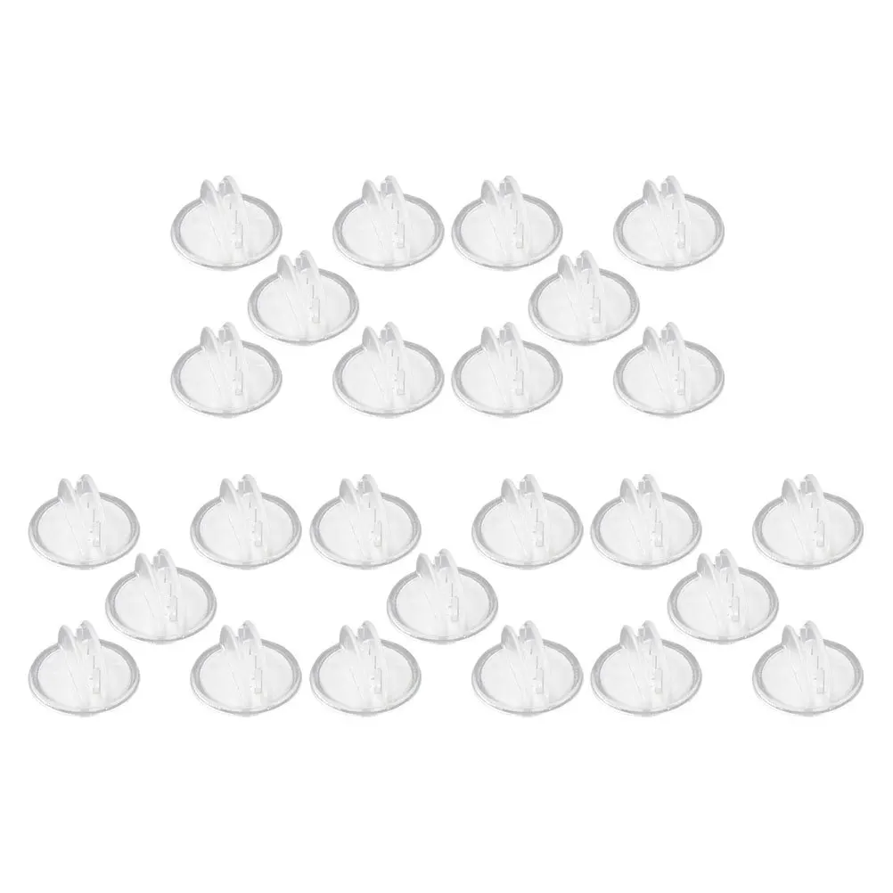 

25Pcs Plastic Label Clips for Retail Shelf Signs Adhesive Base Price Tag Holders Merchandise Sign Display Clips for Stores