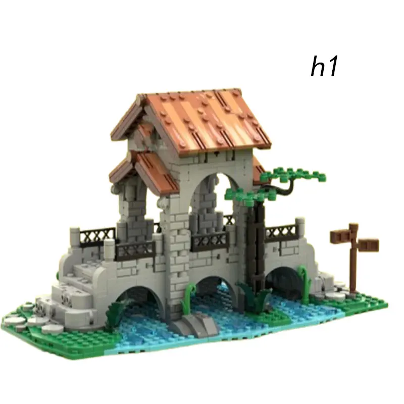 

Spot MOC-161587 743pcs Castle Small Particle Assembly Building Blocks Educational Toy Model Gift Set Ornaments
