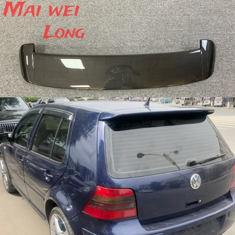 For Volkswage VW Golf 4 IV MK4 Standard and R32 1998-2004 ABS Unpainted Grey Back Windshield Spoiler