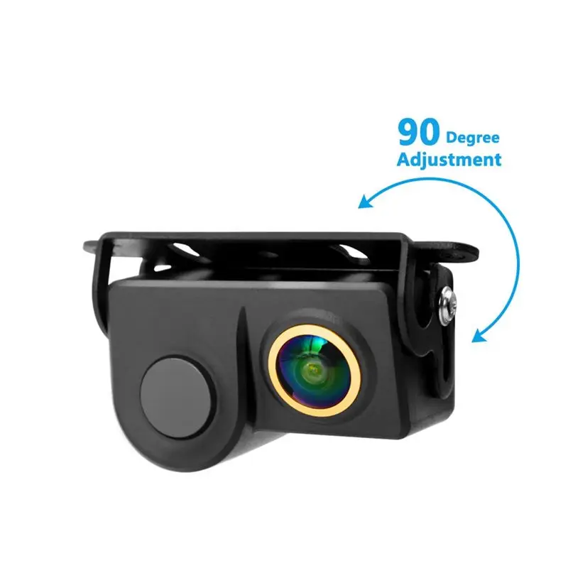 AC34-Multi-Feature HD Car Backup Camera Parking Radar, Night Vision, And Audible Alerts