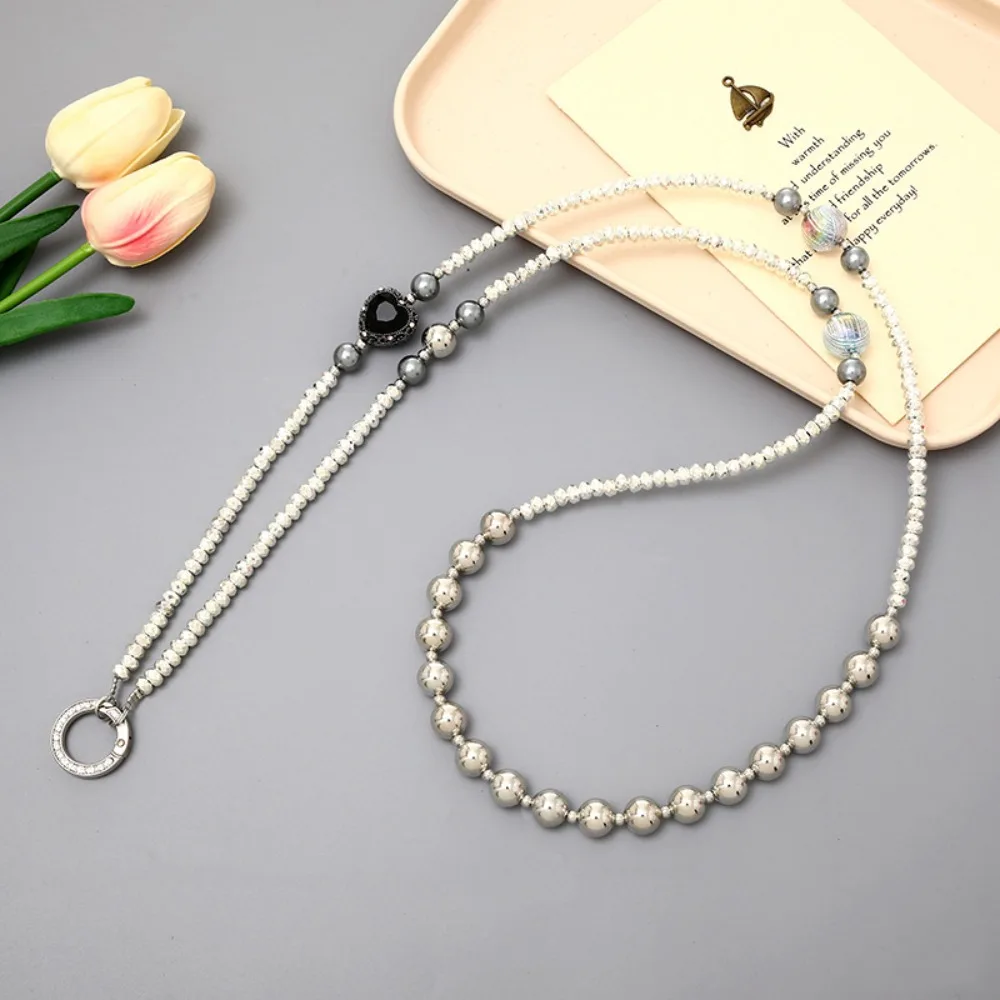 

Beads Crossbody Phone Strap Bag Chain Hanging Rope Mobile Phone Lanyard Cute Luxury Phone Neck Straps Hanging Ornaments