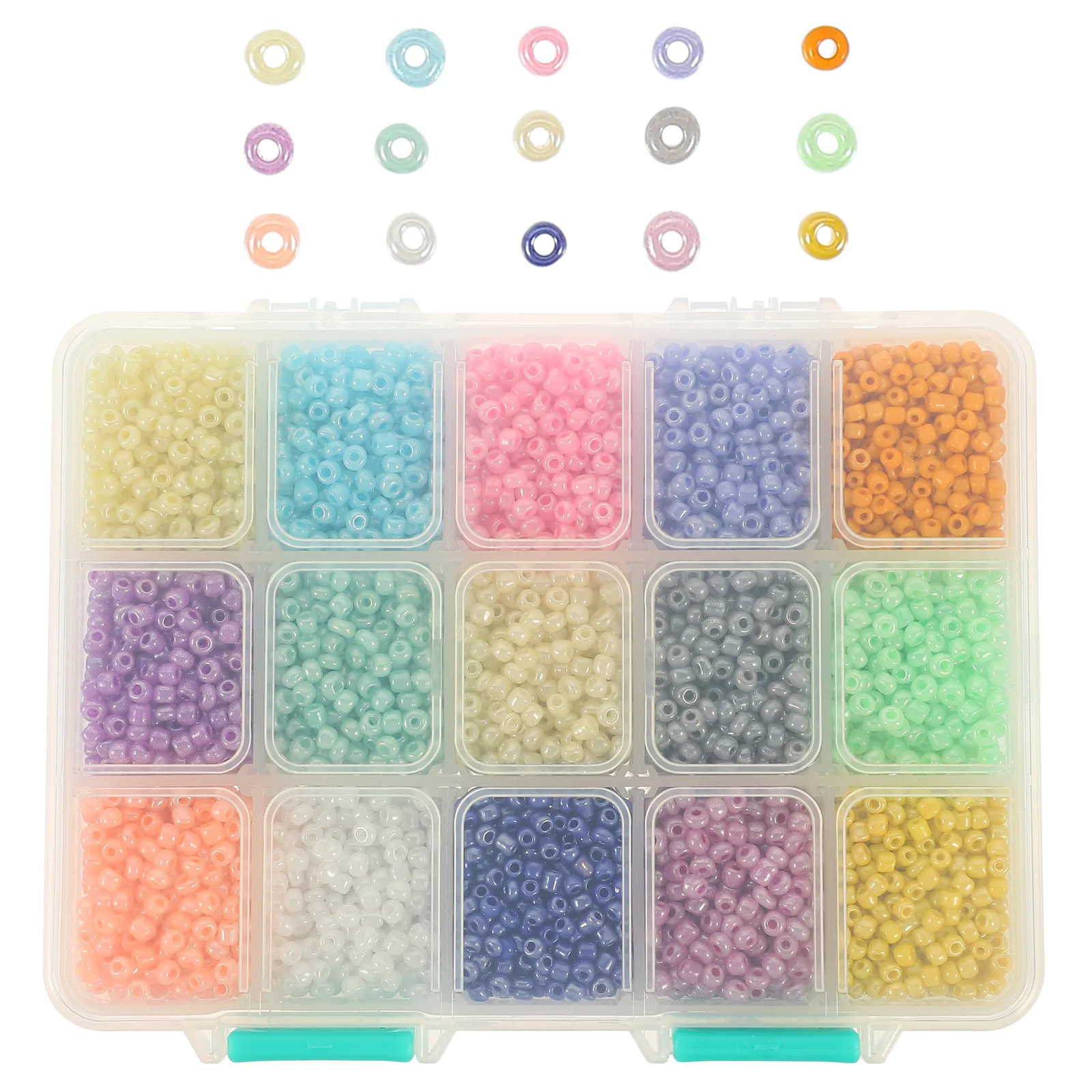 

1 Box Bright Beads Diy Craft Supplies For Bracelet Necklace Making Jewelry Decor Diy Loose Beads Charms