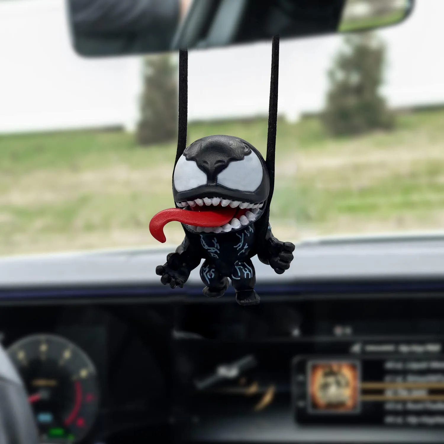 Anime Figure Car Decoration Disney Venom Q Version Pendant Desktop Collection Movable Doll Children's Christmas Gift Toy