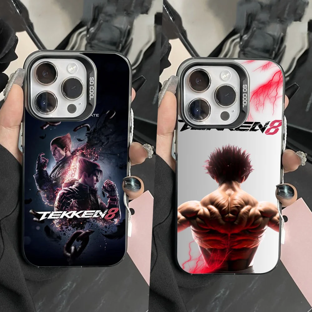 

T-Tekkens 8 Game Phone Case For iPhone 16,15,14,13,12,11,Pro,Max,Plus,Mini,XS,SE Anti Fall Black Matte Hard Bumper