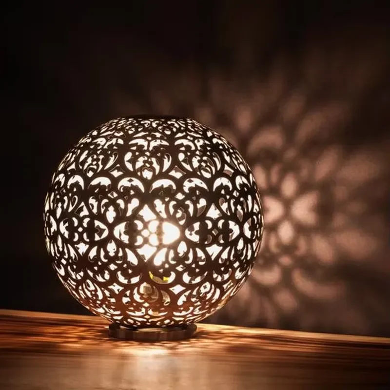 European Style Outdoor LED Corten Steel Lighting Landscape Ball Light Corten