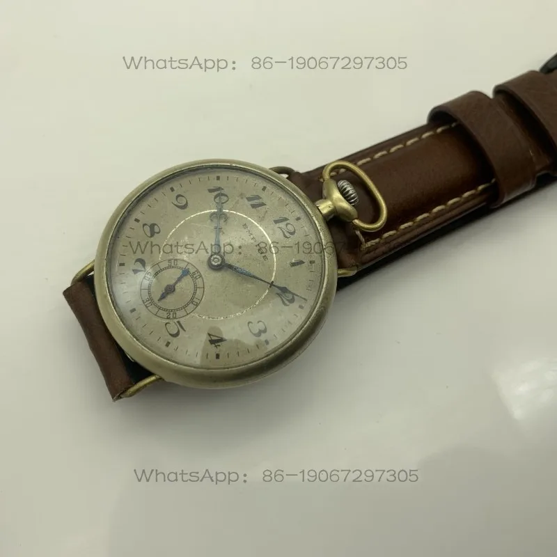 Pocket Watch Changed To Watch Bronze Case Modified Watch Manual Mechanical Core