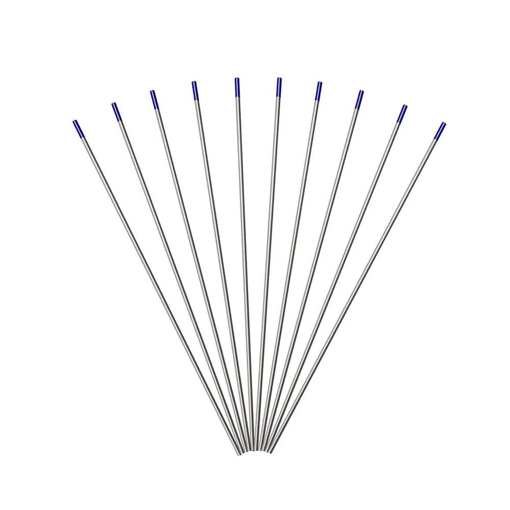 10 Pcs TIG Welding Rods Lanthanum Tungsten Electrode WL20 Blue 1/1.6/2.4mm 150/175mm For Welding Equipment Welder Accessories