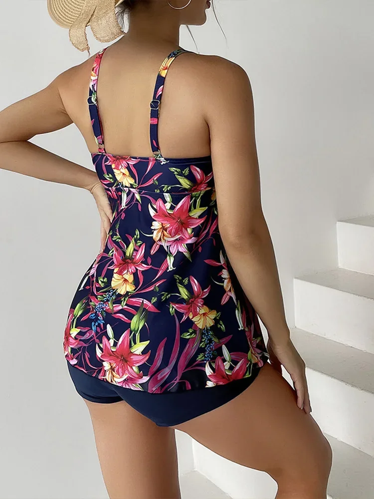 AOTVOTEE Sexy Slim Print Sleeveless Beach Mini Dress Women Swimsuit Beach Cover Ups 2025 New Summer Swimwear One Piece Swimsuit