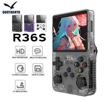 R36S Retro Handheld Video Game Console Linux System 3.5 inch IPS Screen Portable Handheld Video Player