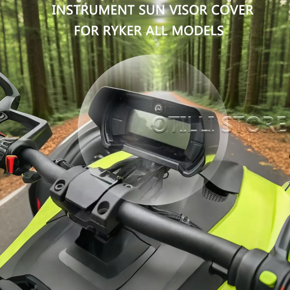 

Для Can-Am Ryker 600 900 Ace Rally Sport 2019-2025 мотоциклетный инструмент, приборная панель, солнцезащитный козырек, антибликовая крышка, защита