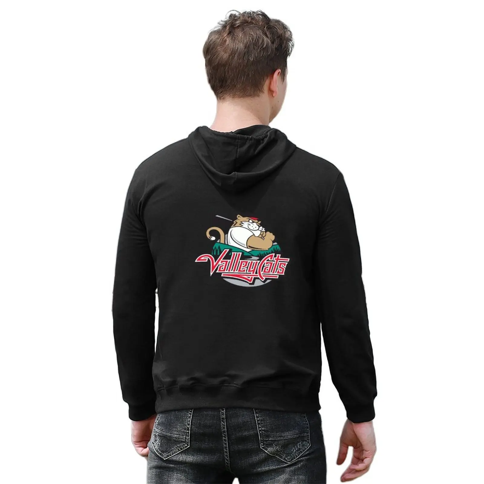 Tri City ValleyCats هوديي ملابس الخريف للرجال معطف بلوزة ملابس رجالية هوديس رجالي